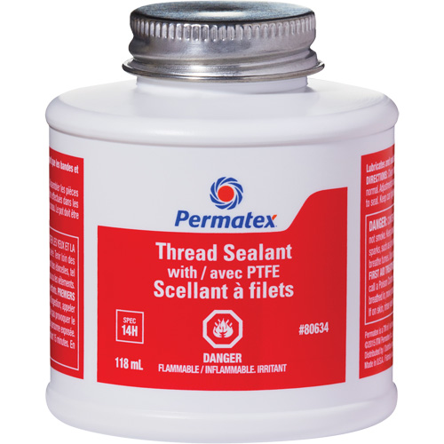 Scellant &agrave; filets avec PTFE, Bouteille &agrave; dessus brosse, 118 ml, -54°C - 150°C/-65°F - 300°F Distribution Jean Lapalme