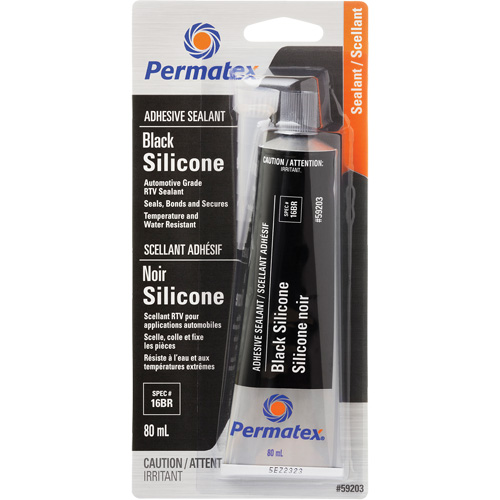Scellant adh&eacute;sif RTV, 80 ml, Tube, Noir Distribution Jean Lapalme