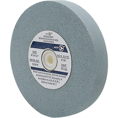 GC610M Bench Grinding Wheel, 6" x 1", 1" Arbor, Silicon Carbide Distribution Jean Lapalme