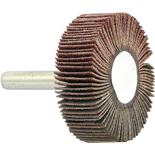 Shaft Mounted Flapwheel, 80 Grit, 1-1/2" x 1/2" x 1/4" Distribution Jean Lapalme