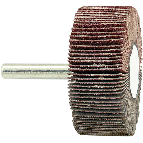 Disque &agrave; lamelles mont&eacute; sur mandrin, Grain 80, 2" x 3/4" x 1/4" Distribution Jean Lapalme