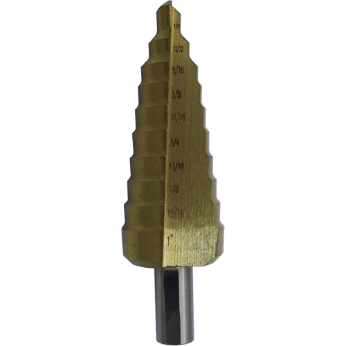 Foret &eacute;tag&eacute; M35 de premi&egrave;re qualit&eacute; JET-KUT Super, 3/16" - 1/2", Incr&eacute;ments de 1/16", Acier rapide Distribution Jean Lapalme