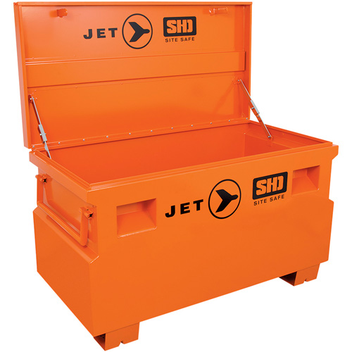JSB-4824 Heavy-Duty Jobsite Tool Storage Box, 48-1/8" x 24-1/8" x 28-3/8", Steel, Orange Distribution Jean Lapalme