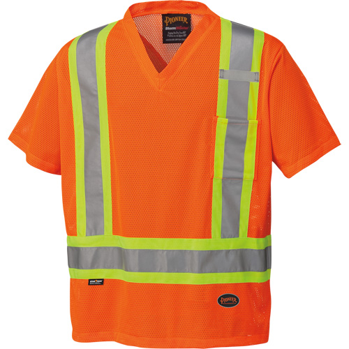 5994 High-Visibility Safety T-Shirt, Polyester, 2X-Large, High Visibility Orange Distribution Jean Lapalme