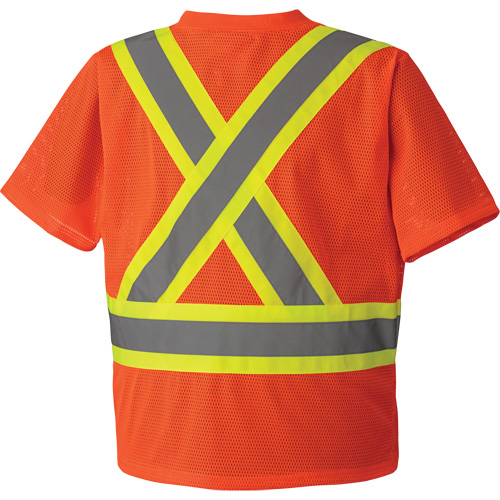 5994 High-Visibility Safety T-Shirt, Polyester, 2X-Large, High Visibility Orange Distribution Jean Lapalme