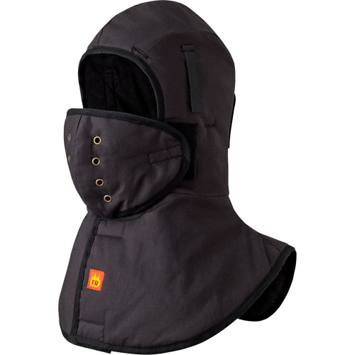 5565A Doublure FR robuste &agrave; col long pour casque, Noir, Coton Distribution Jean Lapalme