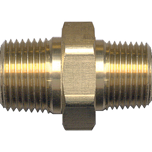 Mamelon hexagonal, Laiton, 3/4" x 1/2", NPT x NPT Distribution Jean Lapalme