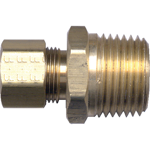 Raccord m&acirc;le de tuyau, 3/16" x 1/8" dia., Laiton Distribution Jean Lapalme