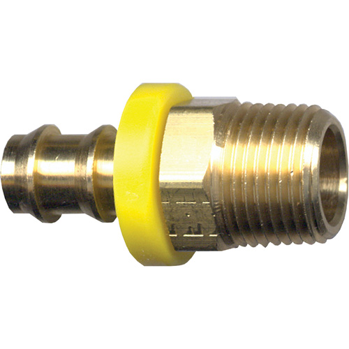 Raccord m&acirc;le de tuyau Grip-Tite, 1/4" x 1/4" dia., Laiton Distribution Jean Lapalme