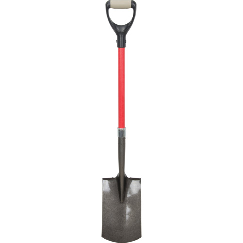 Heavy-Duty Shovels, Fibreglass, Carbon Steel Blade, D-Grip Handle, 30-1/2" Long Distribution Jean Lapalme