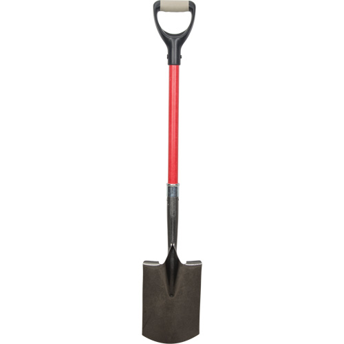 Heavy-Duty Shovels, Fibreglass, Carbon Steel Blade, D-Grip Handle, 30-1/2" Long Distribution Jean Lapalme