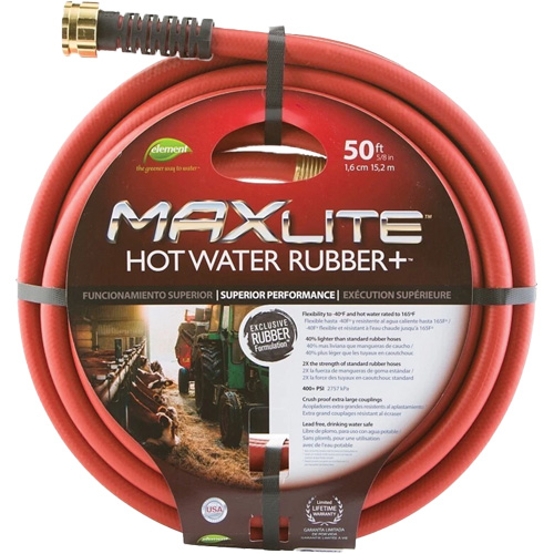 Tuyaux pour eau chaude, Caoutchouc, 5/8" dia. x 50' lo Distribution Jean Lapalme