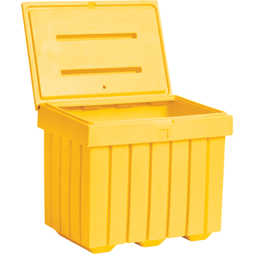 Conteneur d'entreposage &eacute;conomique pour sel/sable, 32" x 23" x 27-1/2", 10 pi³, Jaune Distribution Jean Lapalme