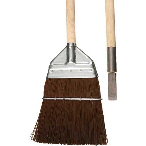 Railway & Track Broom with Chisel, Wood Handle, Polypropylene Bristles, 56" L Distribution Jean Lapalme