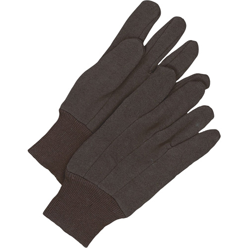 Gants en jersey classiques, Taille unique, Brun, Non doubl&eacute;, Poignet en tricot Distribution Jean Lapalme