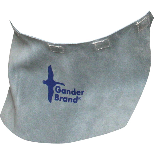Gander Brand Split Leather Welding Helmet Bib, Pearl Grey Distribution Jean Lapalme