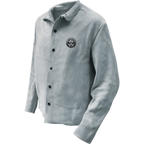 Veste de soudeur, Cuir, T-Grand, Gris Distribution Jean Lapalme