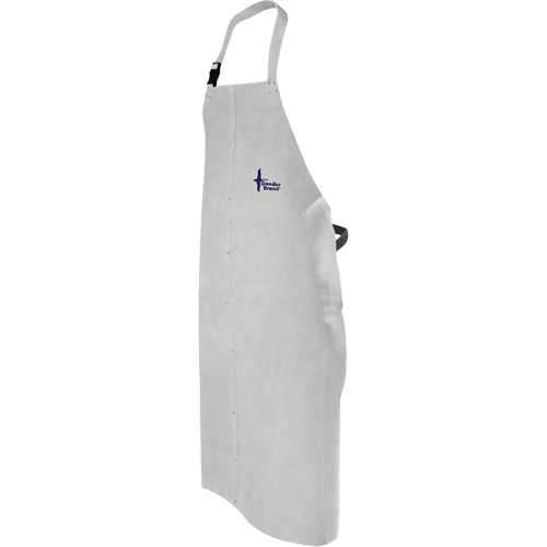 Tablier de soudage en cuir, Salopette, 52" lo, Gris perle Distribution Jean Lapalme