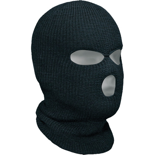 Classic 3-Hole Balaclava, Acrylic, Black Distribution Jean Lapalme