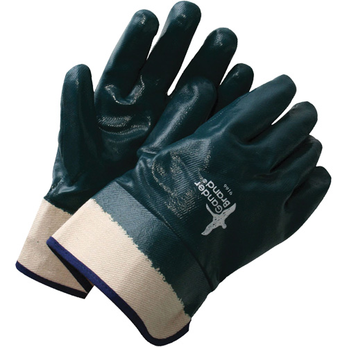 Deny Coated Gloves with Safety Cuffs, One Size, Nitrile Coating, Cotton Shell Distribution Jean Lapalme