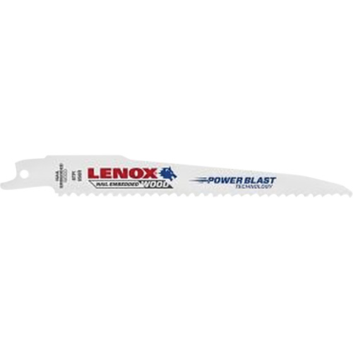 Lame de scie alternative pour le bois, Bim&eacute;tal, 6 Dents par pouce, 6" lo x 3/4" la Distribution Jean Lapalme