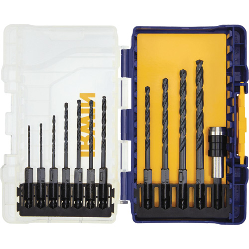 Jeu de forets s&eacute;rie courte, 12 morceaux, Acier rapide Distribution Jean Lapalme