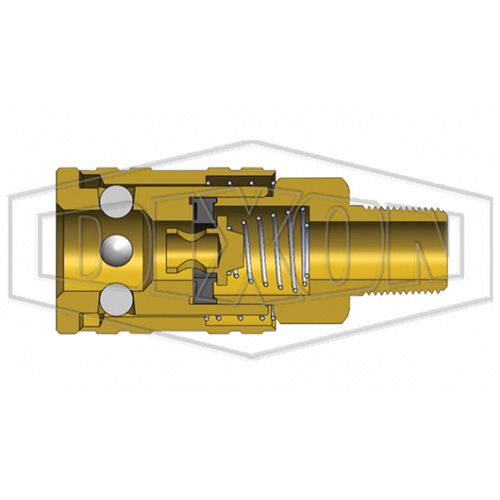 M-Series ARO Pneumatic Manual Coupler, 1/4" Distribution Jean Lapalme