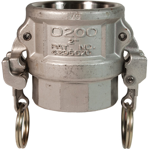EZ Boss-Lock Cam & Groove Coupler, Stainless Steel, Type D, 1", Female NPT, 250 PSI Distribution Jean Lapalme