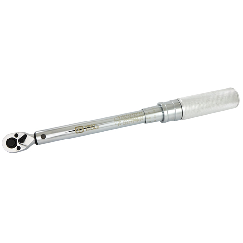 Cl&eacute; dynamom&eacute;trique &agrave; microm&egrave;tre robuste, &agrave; cliquer, Entraînement 1/4" carr&eacute;, 30 - 250 lb-po Distribution Jean Lapalme