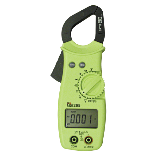 Multim&egrave;tre num&eacute;rique &agrave; pince, Tension c.a./c.c., Courant c.a./c.c. Distribution Jean Lapalme