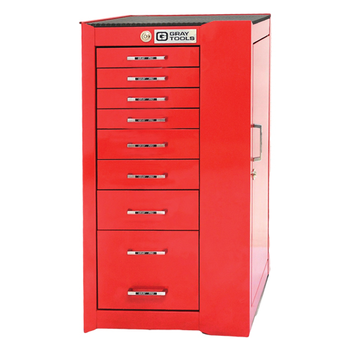 PRO+ Series Roller Cabinet, 8 Drawers, 19" W x 19" D x 36-1/2" H, Red Distribution Jean Lapalme