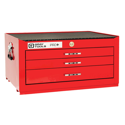 PRO+ Series Intermediate Chest, 26" W, 3 Drawers, Red Distribution Jean Lapalme