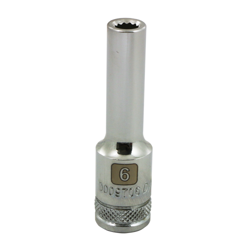 Douille m&eacute;trique, 6 mm, Prise 3/8", 12 pans, Profond Distribution Jean Lapalme