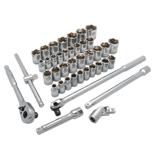 SAE/Metric Socket Set, 41 Pcs, 1/2" Drive Size Distribution Jean Lapalme