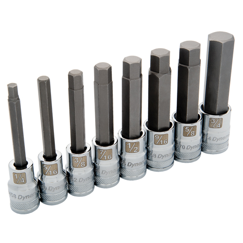 Long SAE Socket Set, 8 Pcs Distribution Jean Lapalme