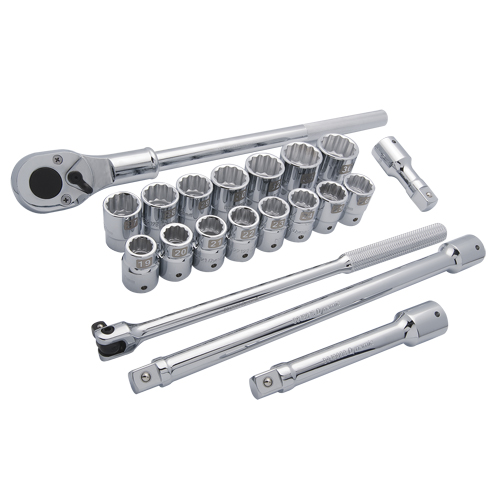Jeu de douilles m&eacute;triques, 20 Mcx, Prise de 3/4" Distribution Jean Lapalme