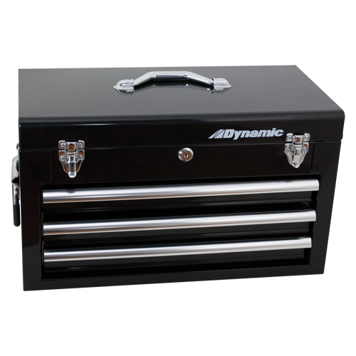 Coffre avec tiroirs pour outils manuels, 10" P x 20" la x 12" h, Noir Distribution Jean Lapalme