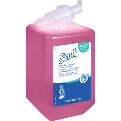 Nettoyant pour la peau avec agents hydratants Scott Pro, Mousse, 1 L, Parfum&eacute; Distribution Jean Lapalme
