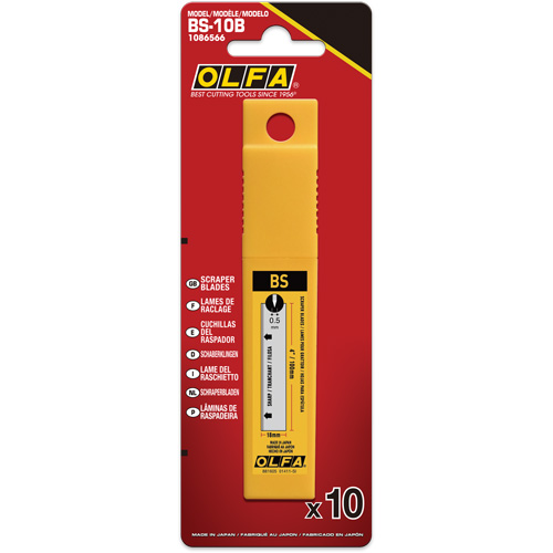 Lames de grattoir &agrave; double tranchant BS-10B 100 mm Distribution Jean Lapalme
