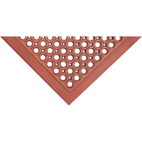 Competitor Series Mats, Slotted, 3' x 5' x 7/8", Orange, Natural Rubber Distribution Jean Lapalme