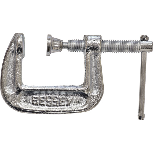 Serre-joint en C de s&eacute;rie l&eacute;g&egrave;re, Capacit&eacute; de 1" (25 mm), Profondeur de gorge de 1" (25 mm) Distribution Jean Lapalme