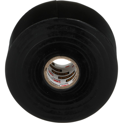 Ruban d'&eacute;pissage sans support en caoutchouc de calibre professionnel Scotch, 50,8 mm (2") la x 9 m (30') lo, 30 mils, Noir Distribution Jean Lapalme