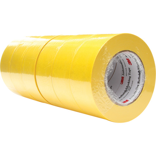 Automotive Refinish Masking Tape 388N, 48 mm (2") x 55 m (180'), Yellow Distribution Jean Lapalme