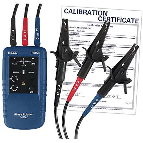 Testeur de phases de rotation du moteur avec certificat de calibration Distribution Jean Lapalme