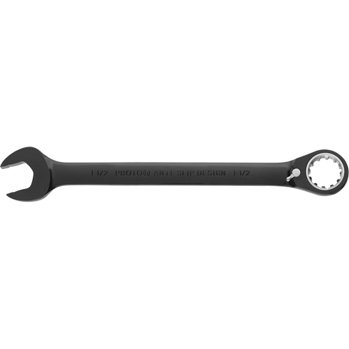 Reversible Combination Ratchet Wrench, 4/6/12 Point, 1-1/2", Black/Chrome Finish Distribution Jean Lapalme