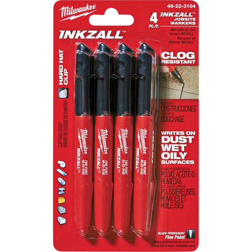 Inkzall Marker, Black, Fine Tip Distribution Jean Lapalme