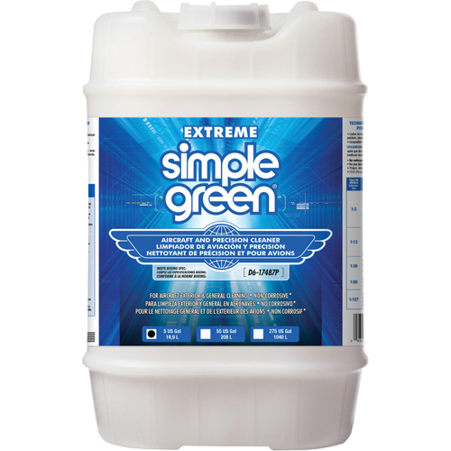Produit nettoyant de pr&eacute;cision et pour a&eacute;ronefs Extreme Simple Green, 5 gal., Cruche Distribution Jean Lapalme