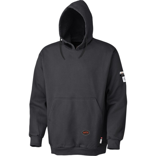335 Chandail &agrave; capuche ignifug&eacute;, Hommes, Grand, Noir, 22 cal/cm² Distribution Jean Lapalme