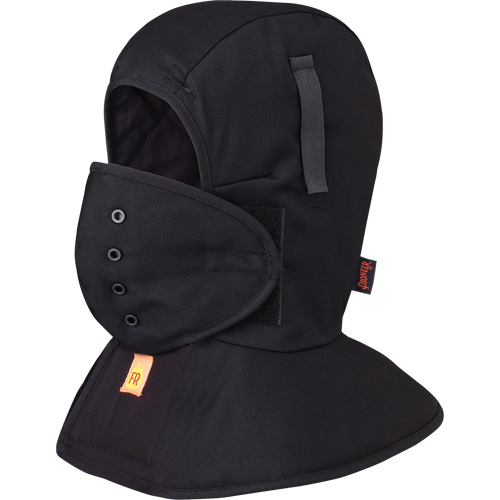 565A Doublure matelass&eacute;e FR &agrave; long col pour casque, Noir, Coton Distribution Jean Lapalme