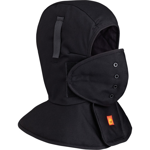 565A Doublure matelass&eacute;e FR &agrave; long col pour casque, Noir, Coton Distribution Jean Lapalme
